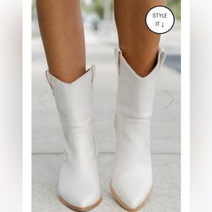 PINK LILY JUNIPER STONE WESTERN STYLE BOOTS